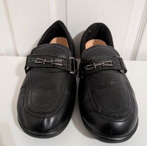 Orthofeet Chelsea Womens Shoes Comfort Orthopedic Slip On Black Leather Size 8.5